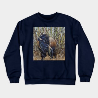 Buffalo Bison canadian animals Crewneck Sweatshirt